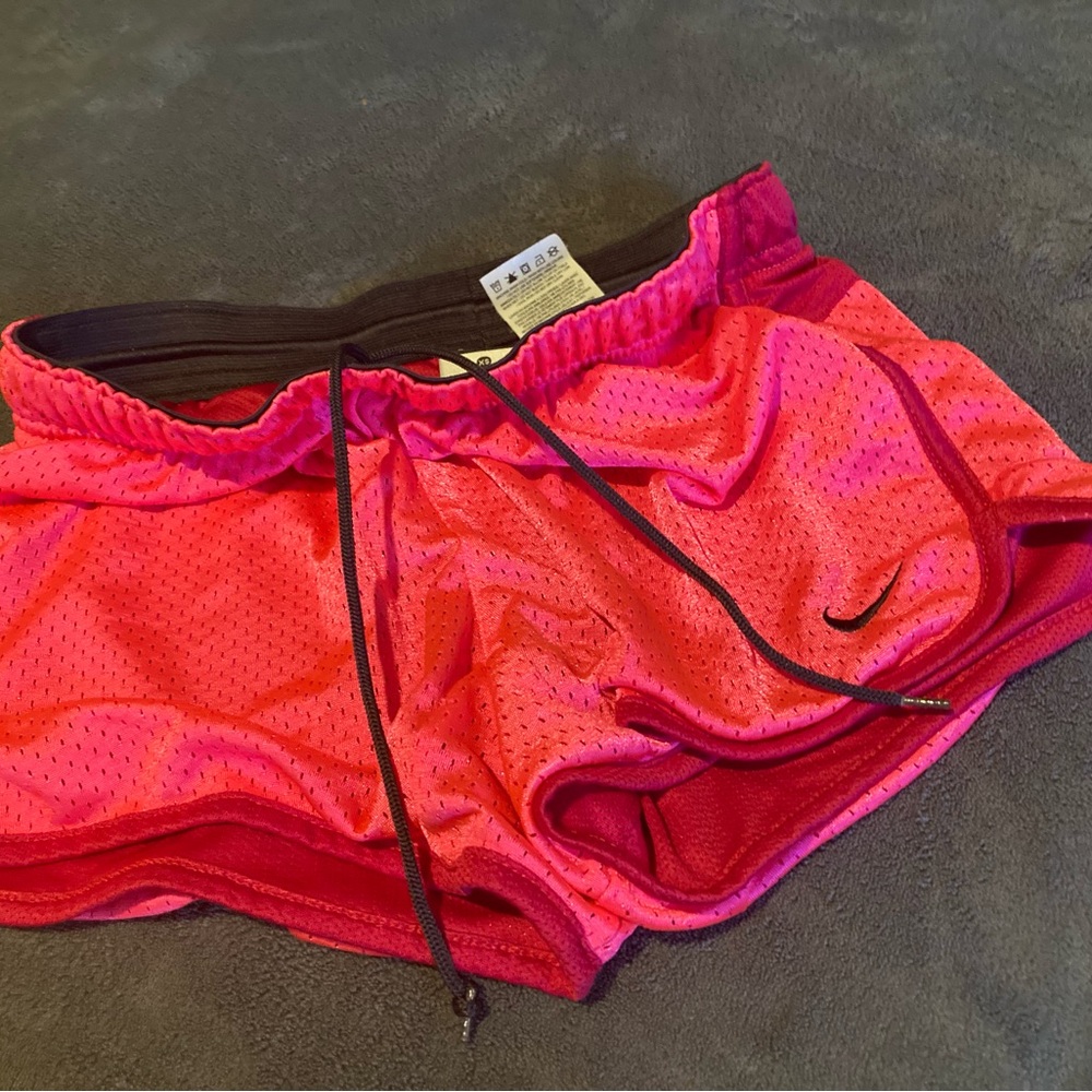 Nike Women's Pink Mesh Running Shorts